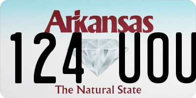 AR license plate 124UOU