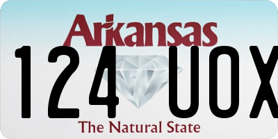 AR license plate 124UOX