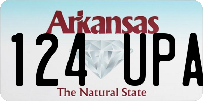 AR license plate 124UPA