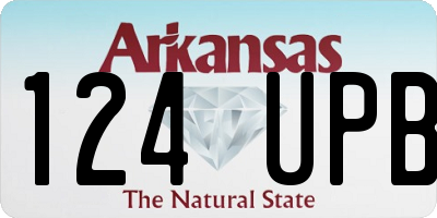 AR license plate 124UPB