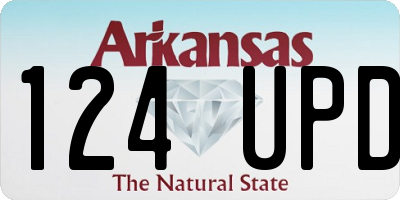 AR license plate 124UPD