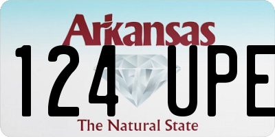 AR license plate 124UPE