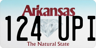 AR license plate 124UPI