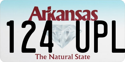 AR license plate 124UPL