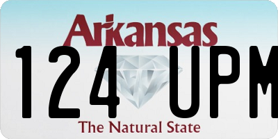 AR license plate 124UPM