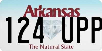 AR license plate 124UPP