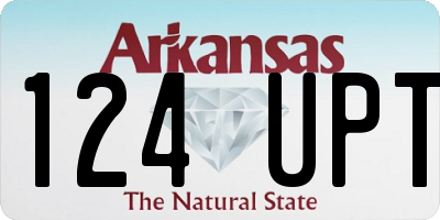 AR license plate 124UPT