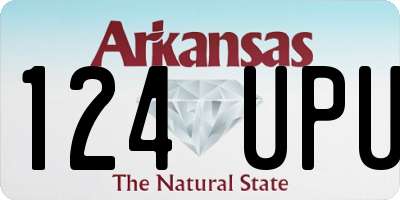 AR license plate 124UPU