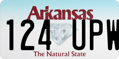 AR license plate 124UPW