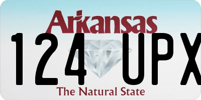 AR license plate 124UPX