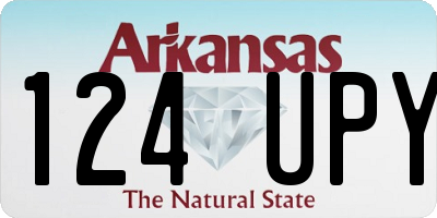 AR license plate 124UPY