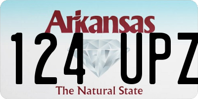 AR license plate 124UPZ