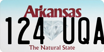 AR license plate 124UQA