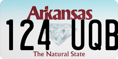 AR license plate 124UQB