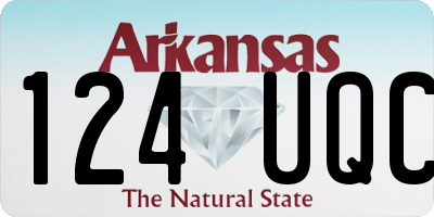 AR license plate 124UQC