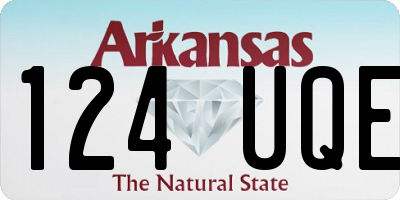 AR license plate 124UQE