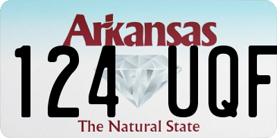 AR license plate 124UQF