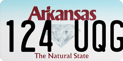 AR license plate 124UQG