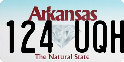 AR license plate 124UQH