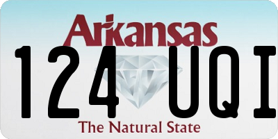AR license plate 124UQI