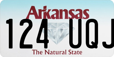 AR license plate 124UQJ