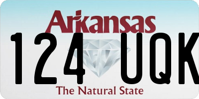 AR license plate 124UQK
