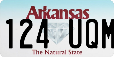AR license plate 124UQM