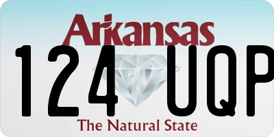 AR license plate 124UQP