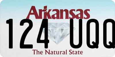 AR license plate 124UQQ