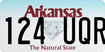 AR license plate 124UQR