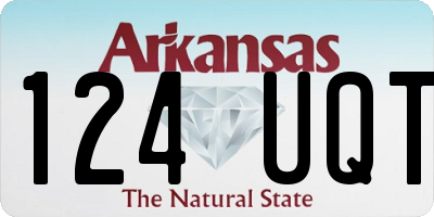 AR license plate 124UQT