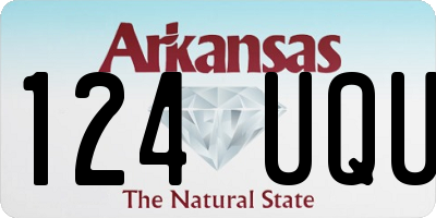 AR license plate 124UQU
