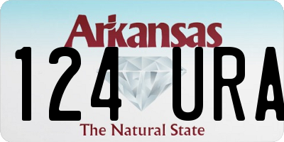 AR license plate 124URA
