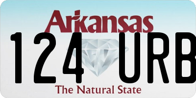 AR license plate 124URB