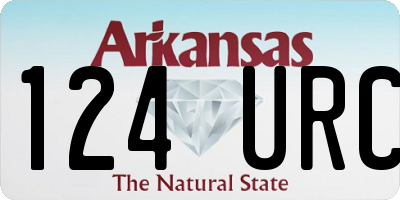 AR license plate 124URC