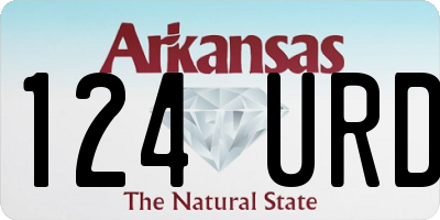 AR license plate 124URD