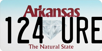 AR license plate 124URE