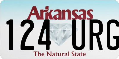 AR license plate 124URG