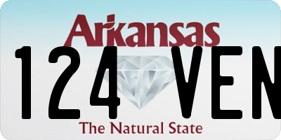 AR license plate 124VEN