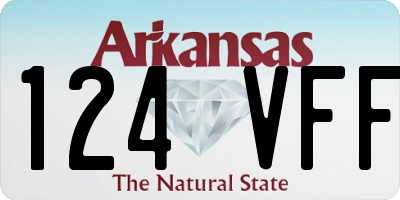 AR license plate 124VFF