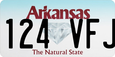 AR license plate 124VFJ