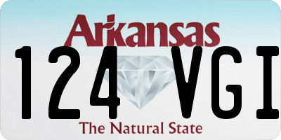 AR license plate 124VGI