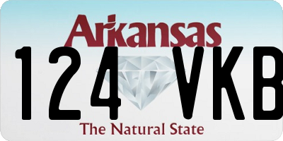 AR license plate 124VKB