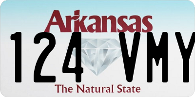 AR license plate 124VMY