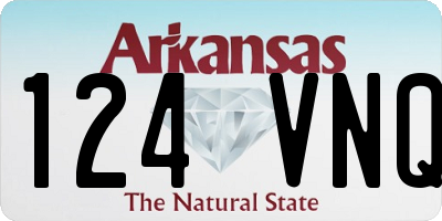 AR license plate 124VNQ