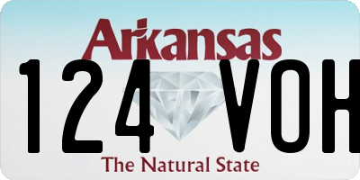 AR license plate 124VOH