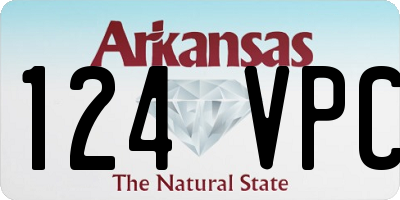 AR license plate 124VPC