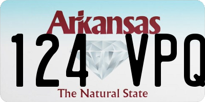 AR license plate 124VPQ
