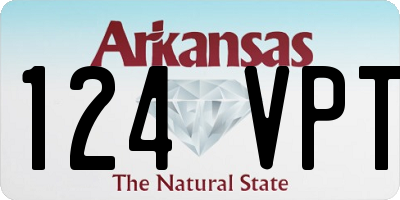 AR license plate 124VPT