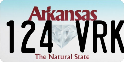 AR license plate 124VRK